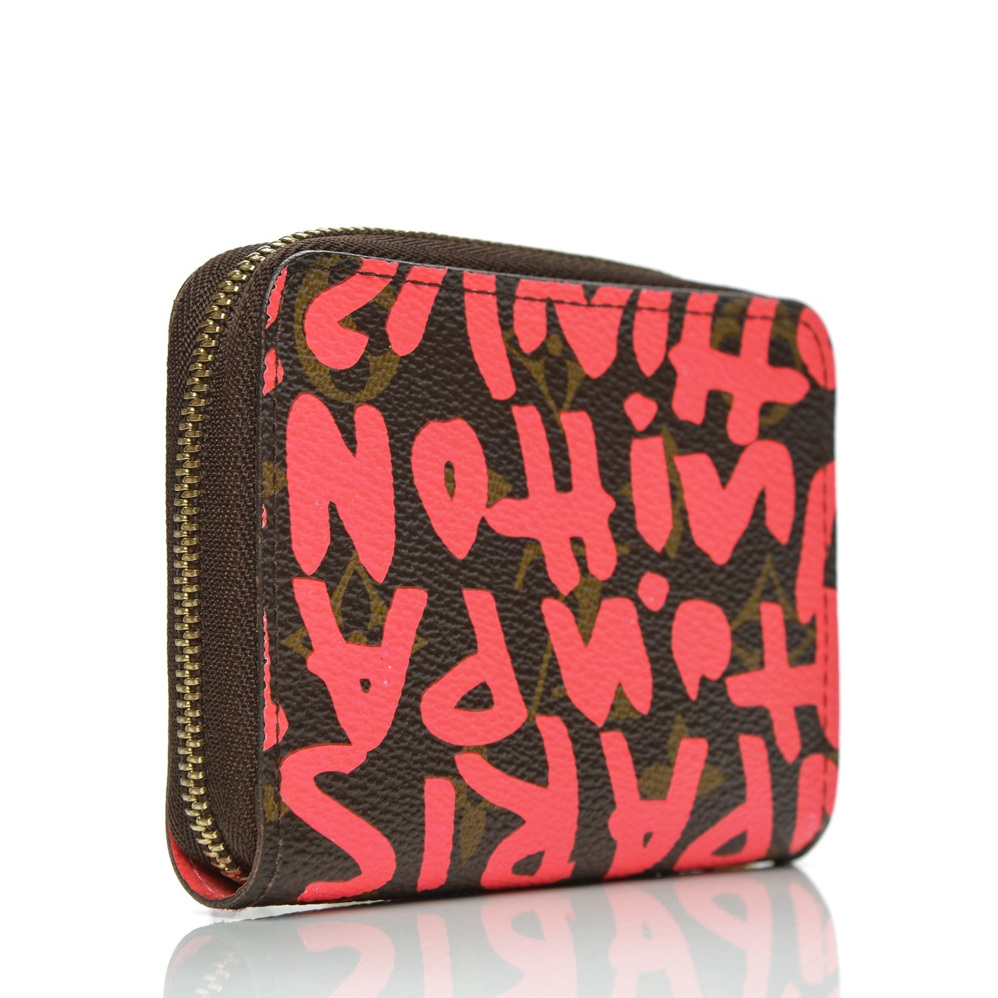 Monogram Graffiti Zippy Coin Purse Fuchsia
