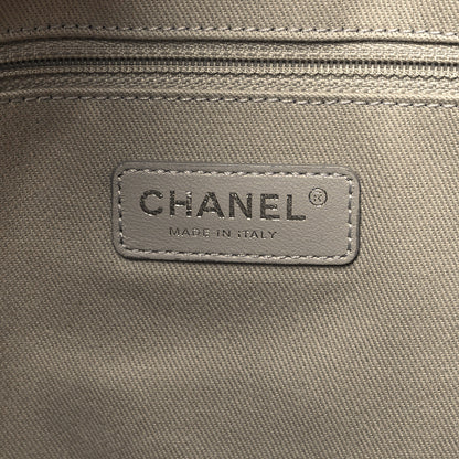 Chanel Glazed Calfskin Small Deauville Tote Black 6 of 10
