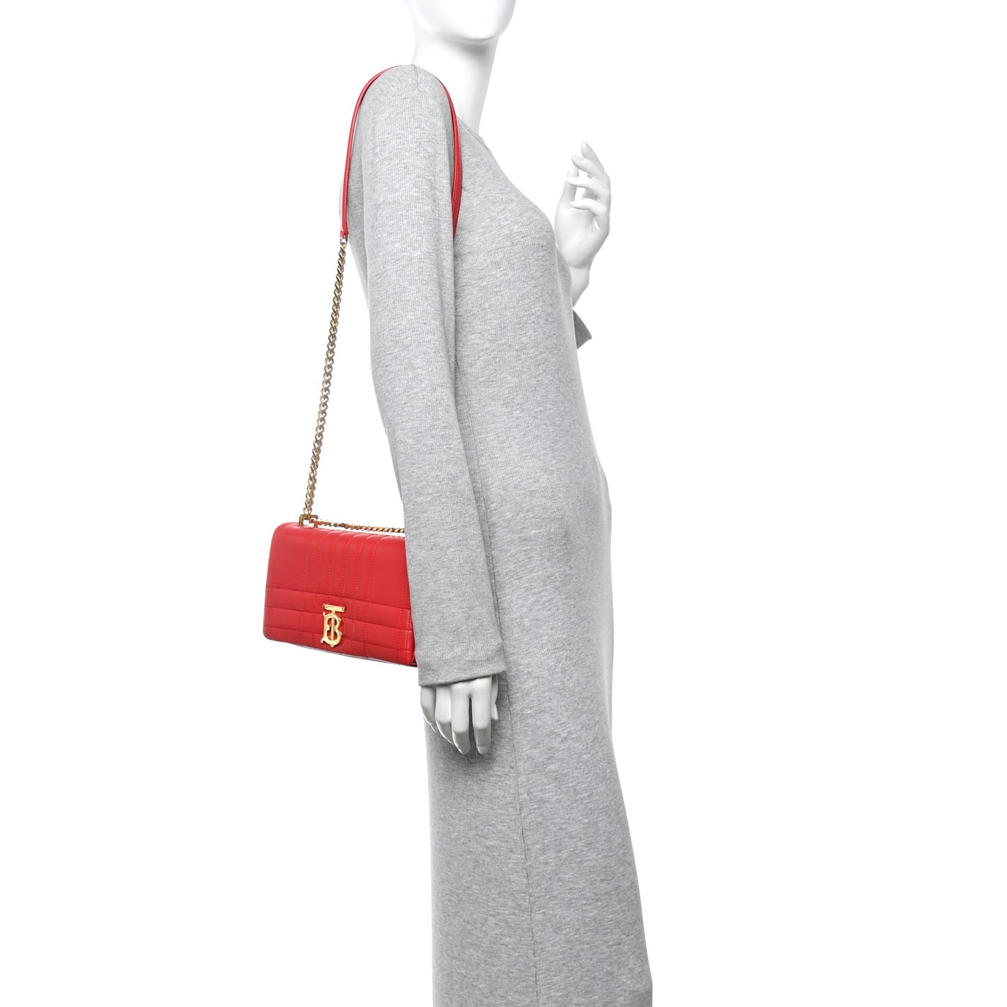 Lambskin Quilted Small Lola Bag Bright Red