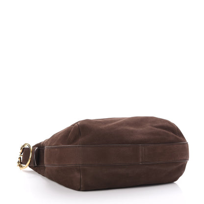 Gucci Nubuck Ribot Horse Heads Hobo Brown 4 of 8
