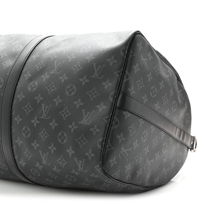 Louis Vuitton Monogram Eclipse Keepall Bandouliere 55 9 of 9