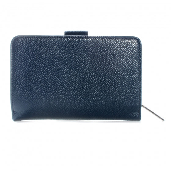 Chanel Caviar CC French Wallet Navy 4 of 9