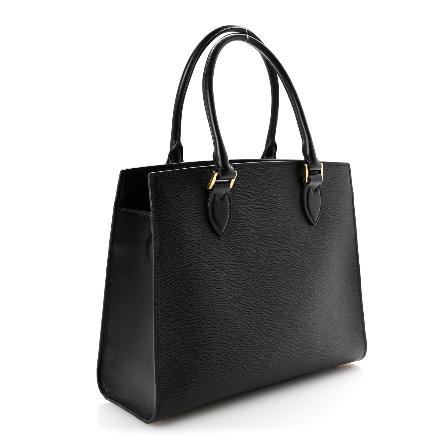Saffiano Soft Calfskin Large Tote Black