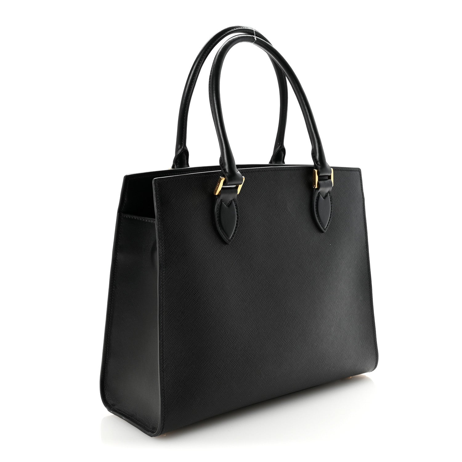 Prada Saffiano Soft Calfskin Large Tote Black 3 of 9