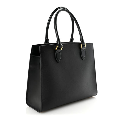 Prada Saffiano Soft Calfskin Large Tote Black 3 of 9