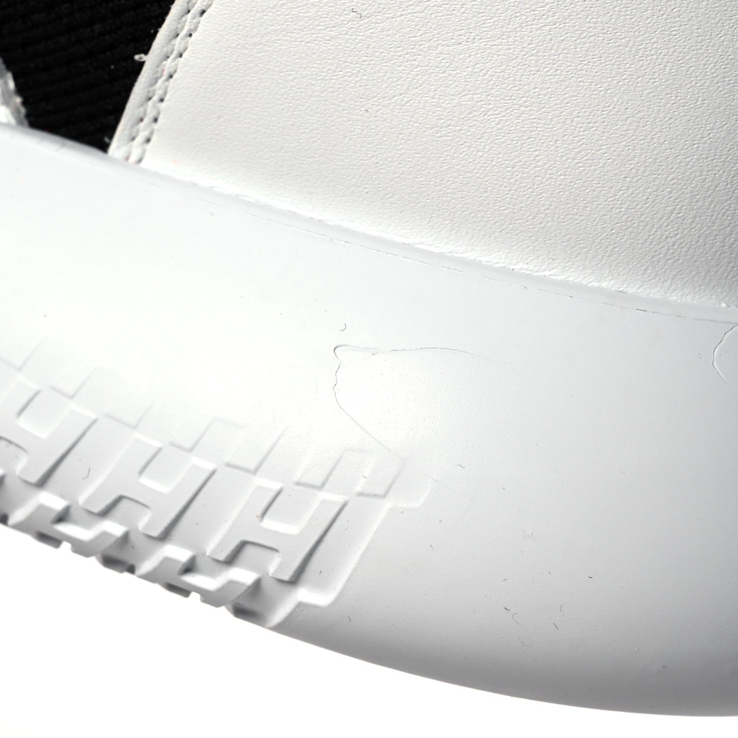 Hermes Technical Canvas Calfskin Womens Duel Sneakers 36 White Black 8 of 10