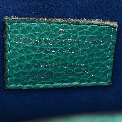 Louis Vuitton Taurillon Illusion Sac Plat XS Bleu Vert 6 of 9