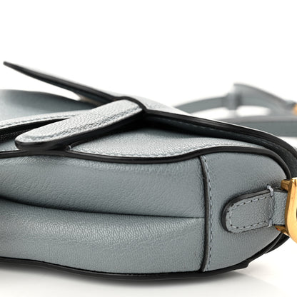 Christian Dior Goatskin Micro Saddle Bag With Strap Cloud Blue 8 of 8