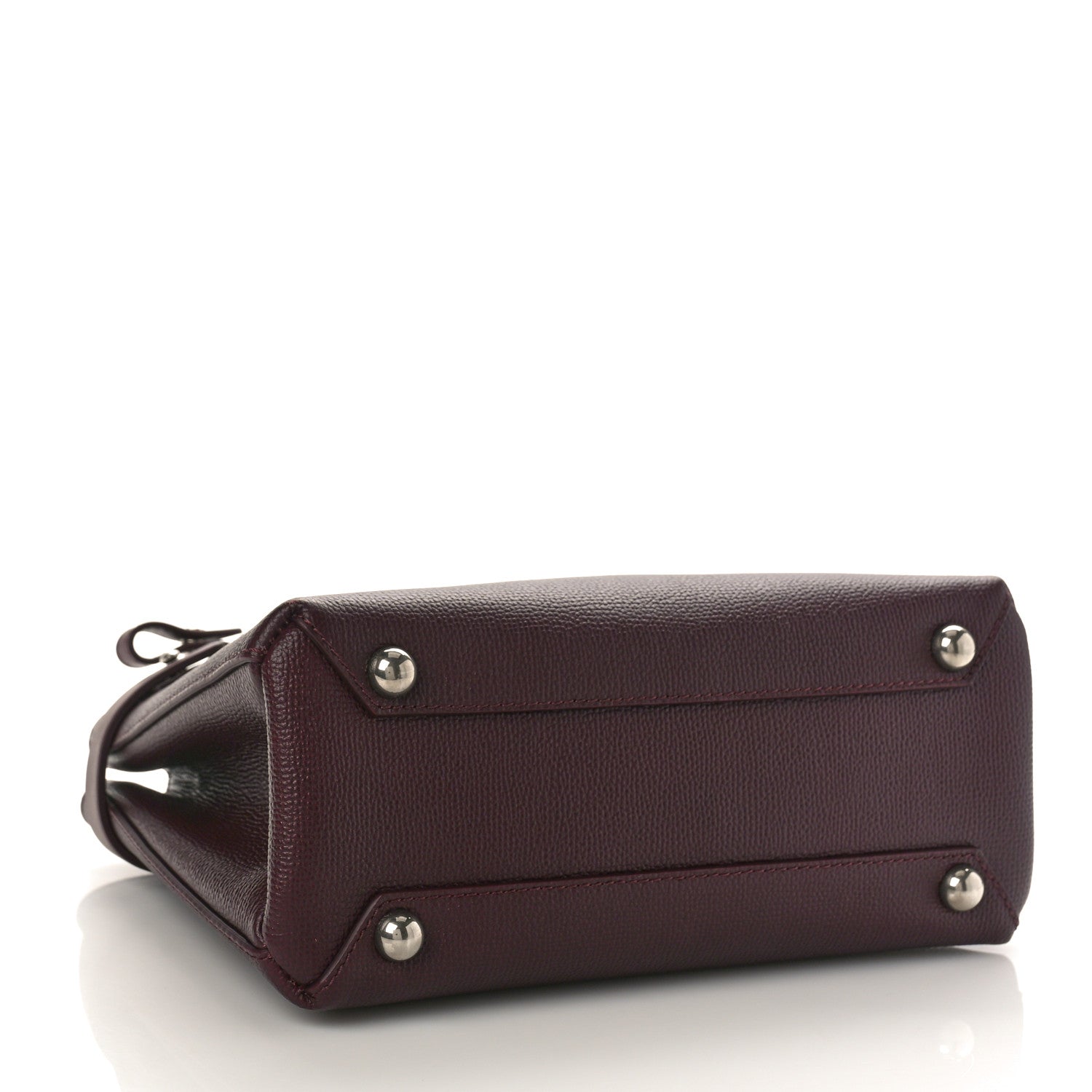Burberry Derby Calfskin House Check Small Banner Tote Mahogany Red 6 of 9