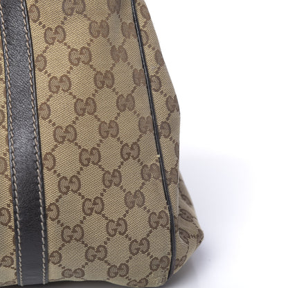 Gucci Monogram New Ladies Web Tote Dark Brown 16 of 22