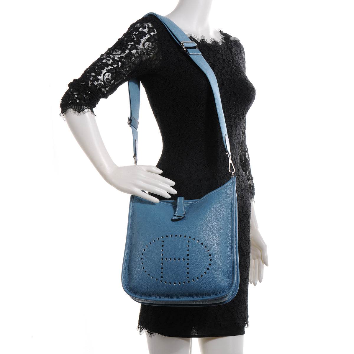 Taurillon Clemence Evelyne III PM Blue Jean