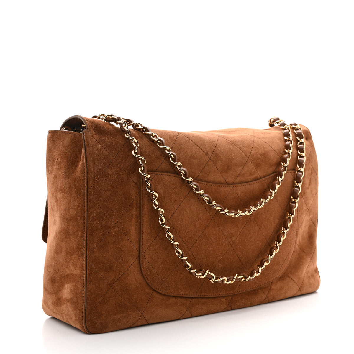 Chanel Suede Calfskin Souplissimo Maxi Flap Camel 5 of 21