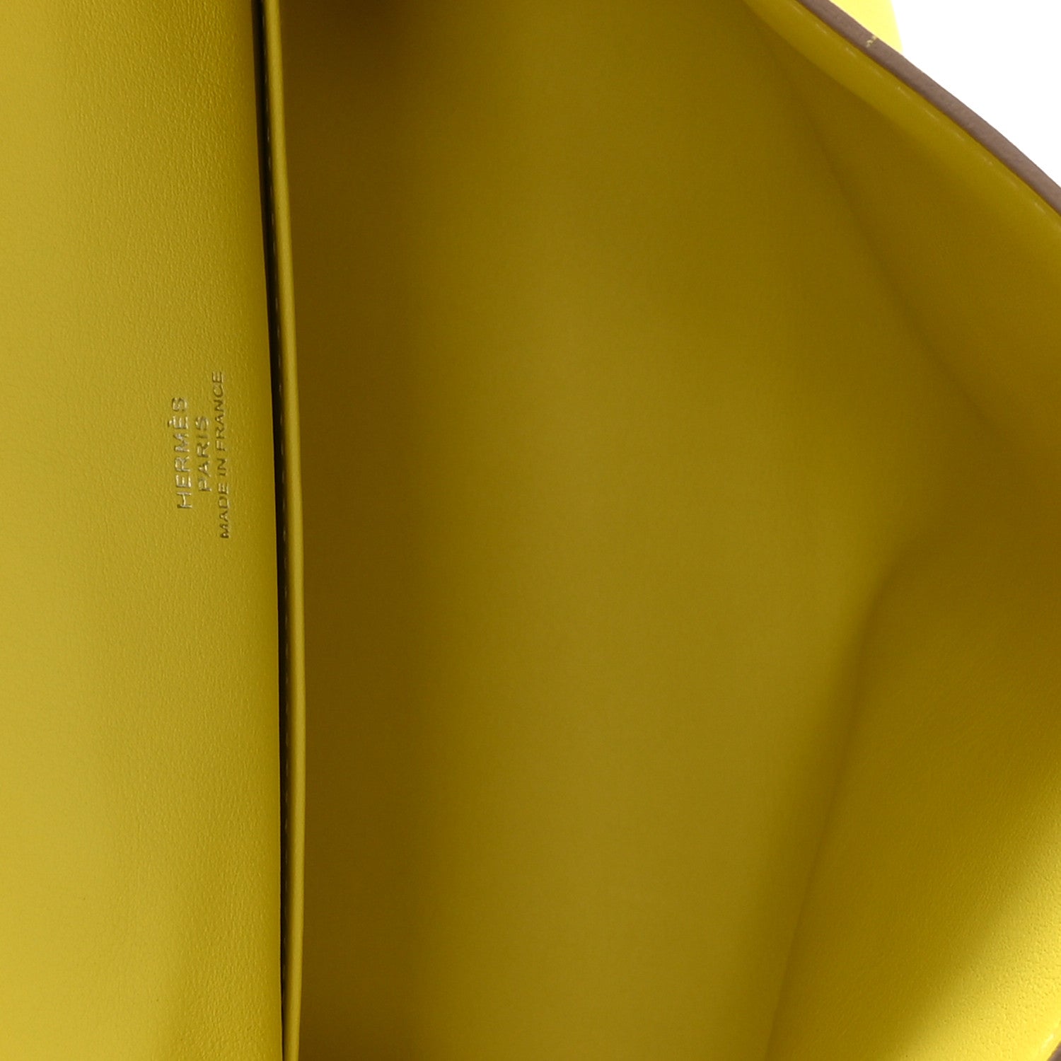 Hermes Swift Kelly Pochette Clutch Lime 5 of 8