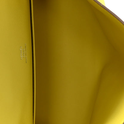 Hermes Swift Kelly Pochette Clutch Lime 5 of 8