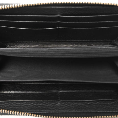 Gucci Pebbled Calfskin Soho Zip Around Wallet Black 5 of 8