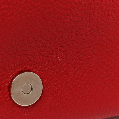 Gucci Pebbled Calfskin Medium Soho Flap Crossbody Vibrant Red 10 of 11