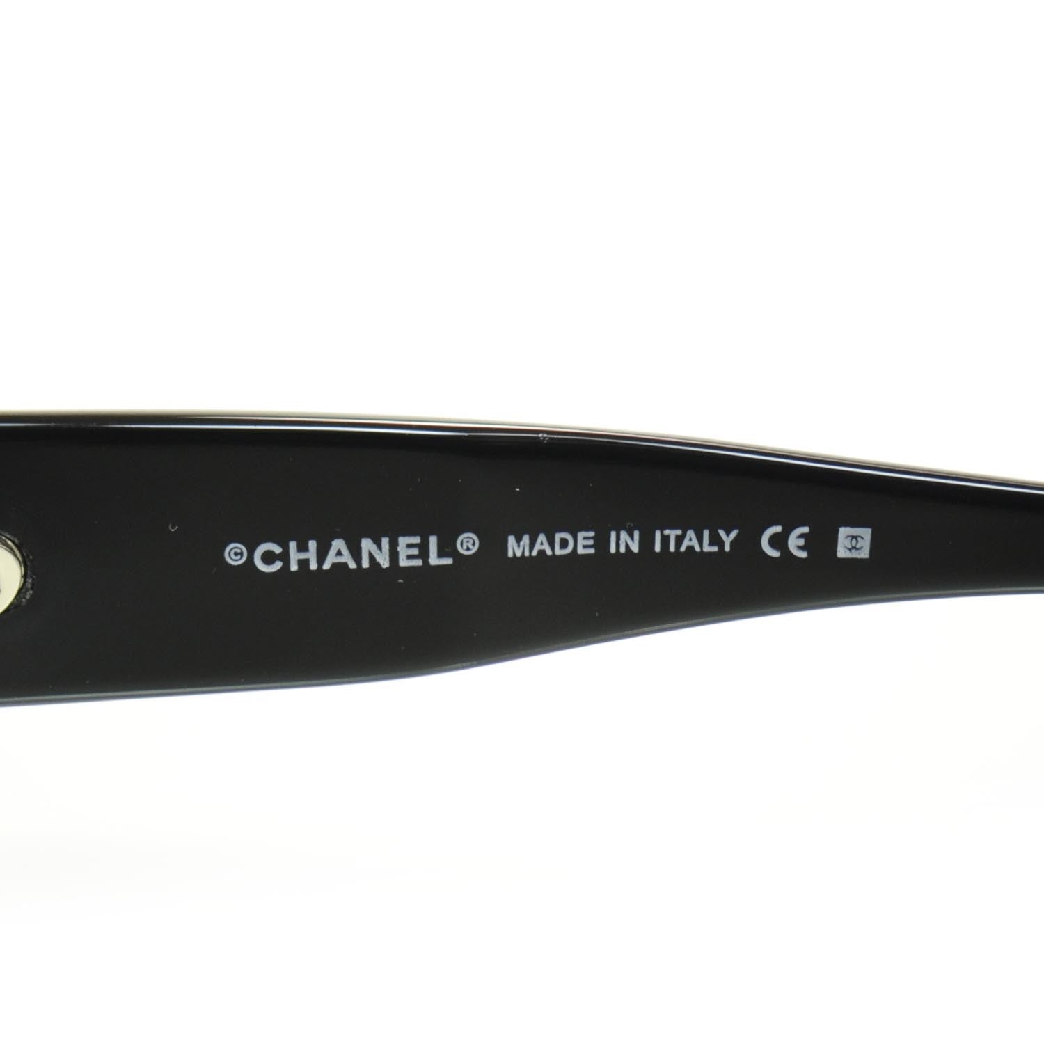 Chanel Crystal CC Logo Sunglasses 5095 B Black 7 of 8