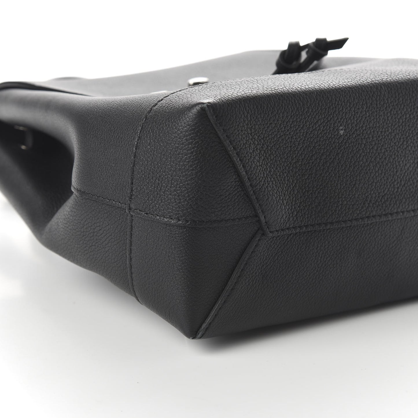 Calfskin Lockme Backpack Black