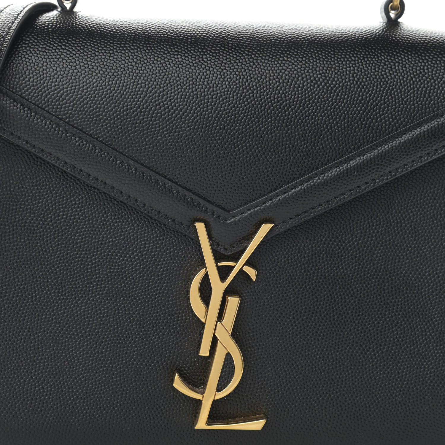 Saint Laurent Grain de Poudre Mini Classic Monogram Cassandra Top Handle Black 9 of 14
