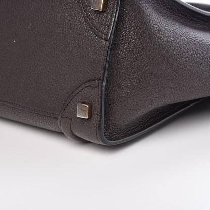 Celine Goatskin Micro Luggage Dark Taupe 17 of 18