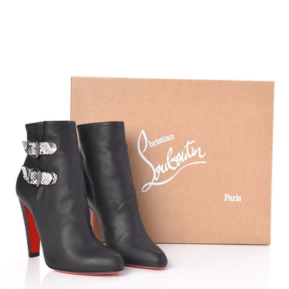 Christian Louboutin Calfskin Cavalitta 100 Ankle Boots 38.5 Black 8 of 8
