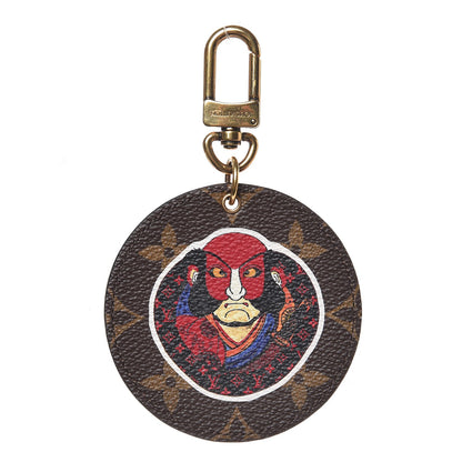 Louis Vuitton Monogram Illustre Kabuki Bag Charm Key Ring 1 of 4