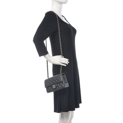 Chanel Caviar Quilted Mini Rectangular Flap Dark Grey 2 of 11