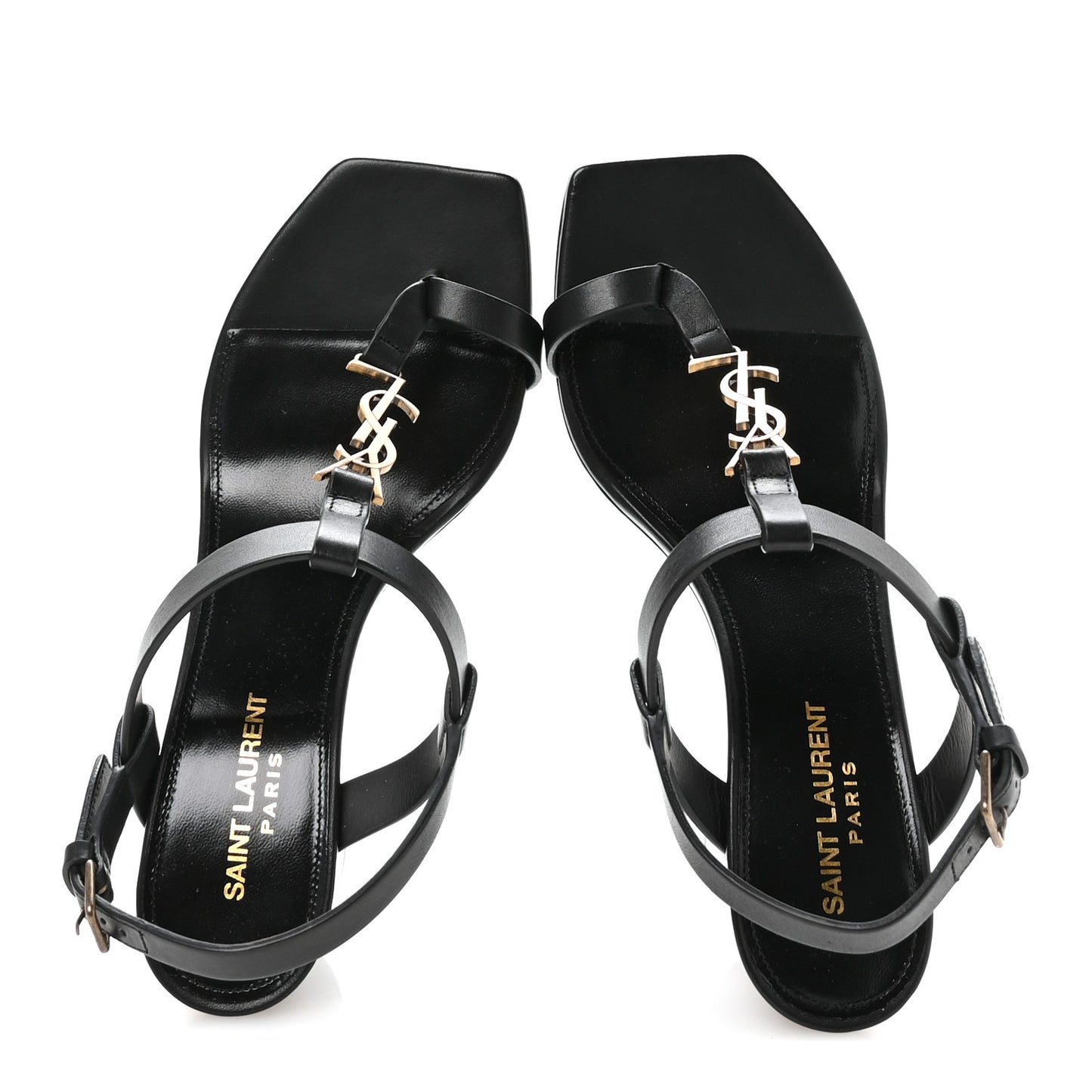 Calfskin Cassandra Sandals 39 Black