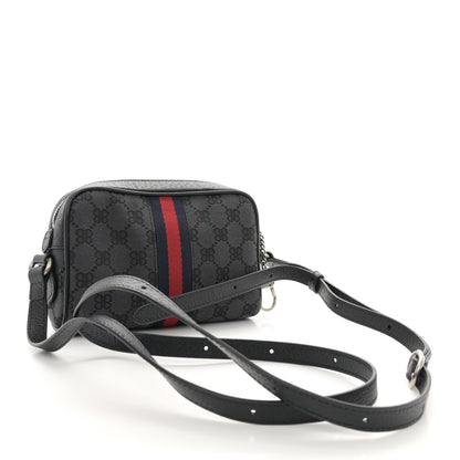 Gucci X BALENCIAGA BB Monogram Web Mini Ophidia Shoulder Bag Black 3 of 10