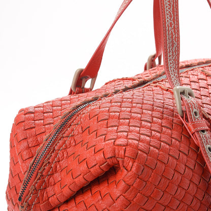 Bottega Veneta Cervo Intrecciato Satchel Orange 9 of 11