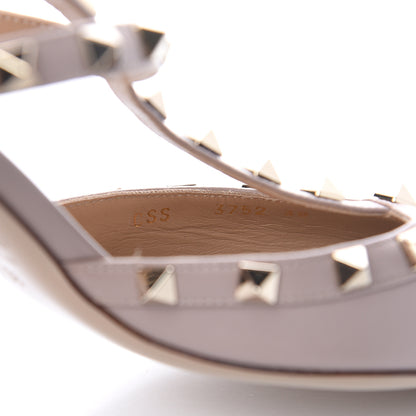 Valentino Garavani Calfskin Nappa Rockstud Ankle Strap 65mm Pumps 38 Poudre 7 of 7