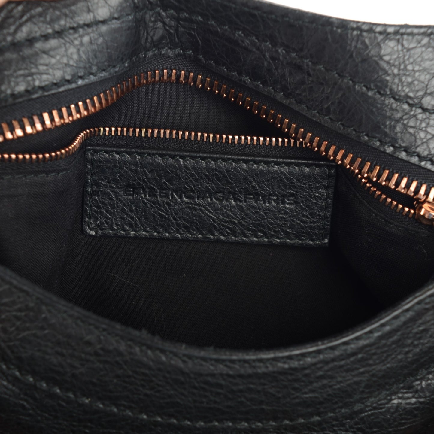 Agneau Giant 21 Rose Gold Hardware Part Time Black