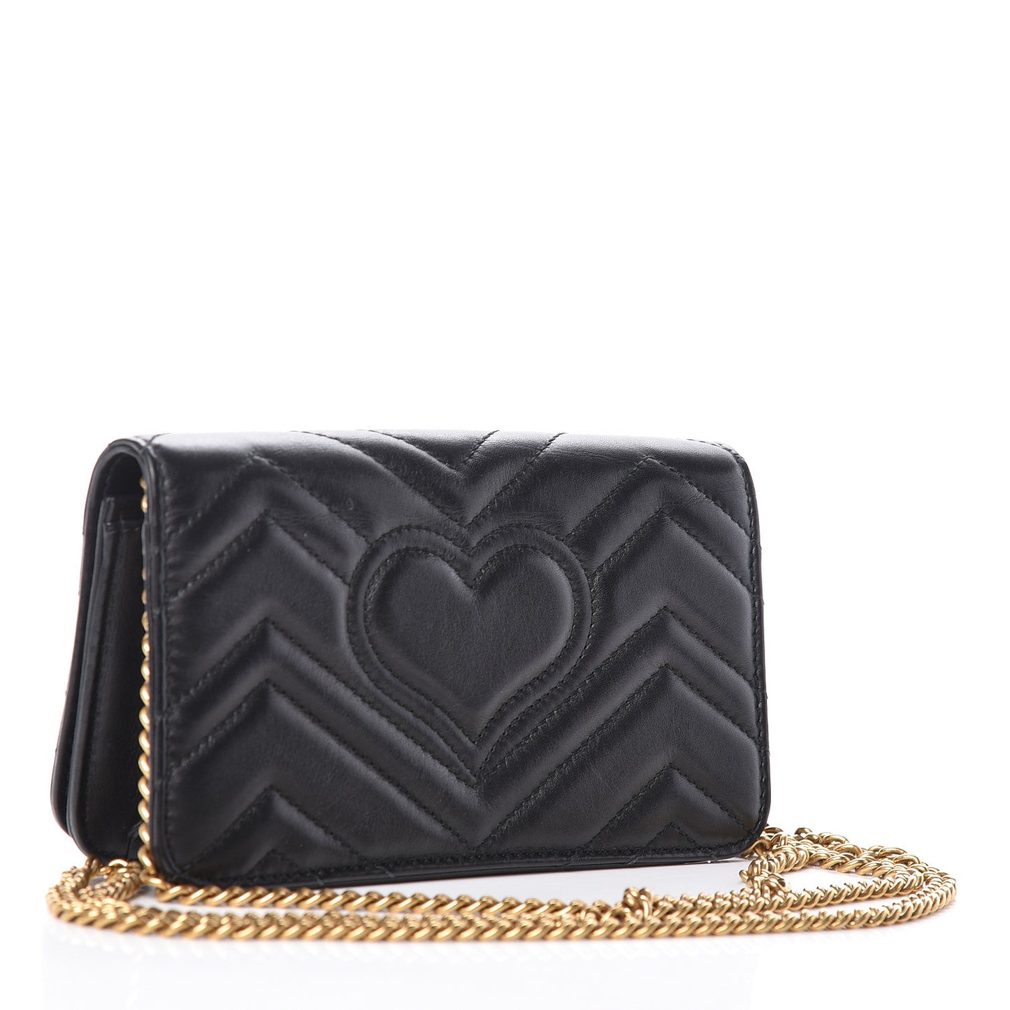 Calfskin Matelasse GG Marmont Mini Bag Black