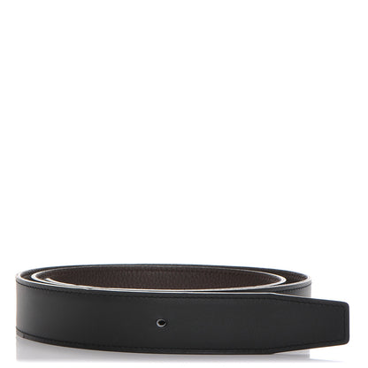 Hermes Swift Togo 32mm Belt Strap 95 Black Chocolate 1 of 7