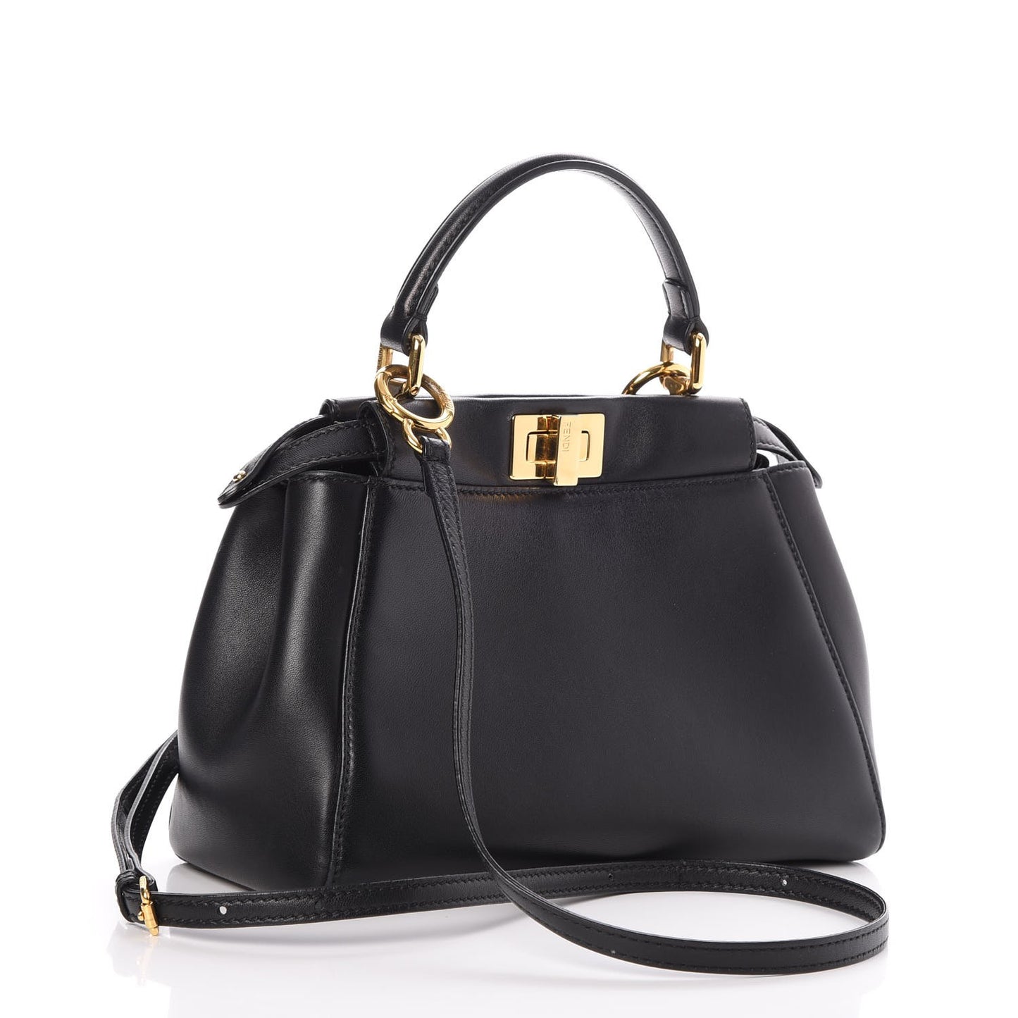 Nappa Mini Peekaboo Iconic Satchel Black