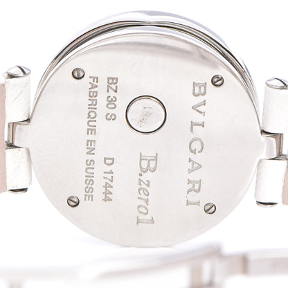 Bulgari BVLGARI Stainless Steel Calfskin Diamond Pink Mother of Pearl 30mm B.Zero1 Three Hearts Quartz Watch 7 of 12