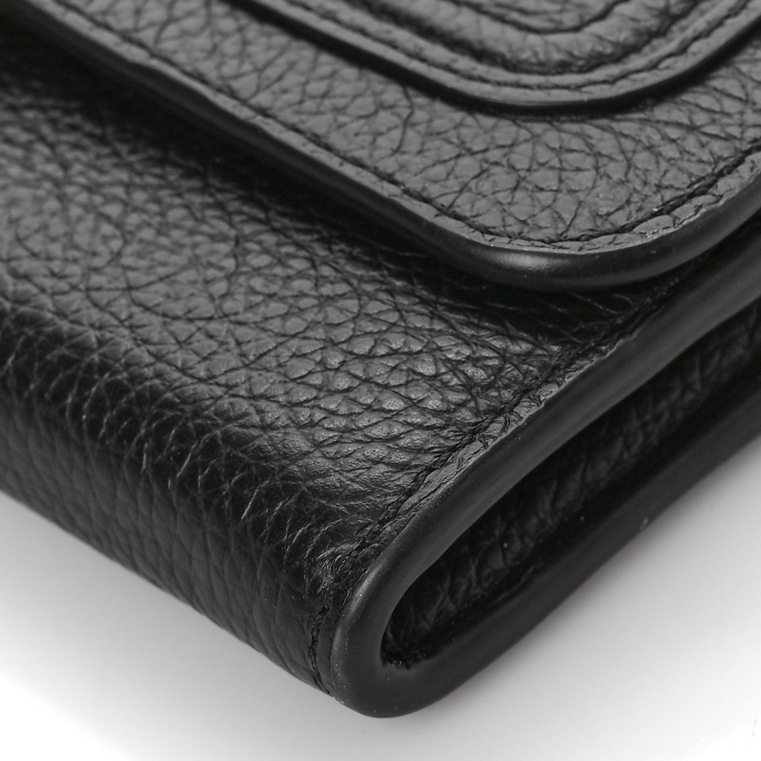 Chloe Calfskin Marcie Continental Flap Wallet Black 7 of 7