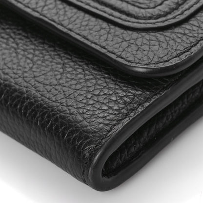 Chloe Calfskin Marcie Continental Flap Wallet Black 7 of 7