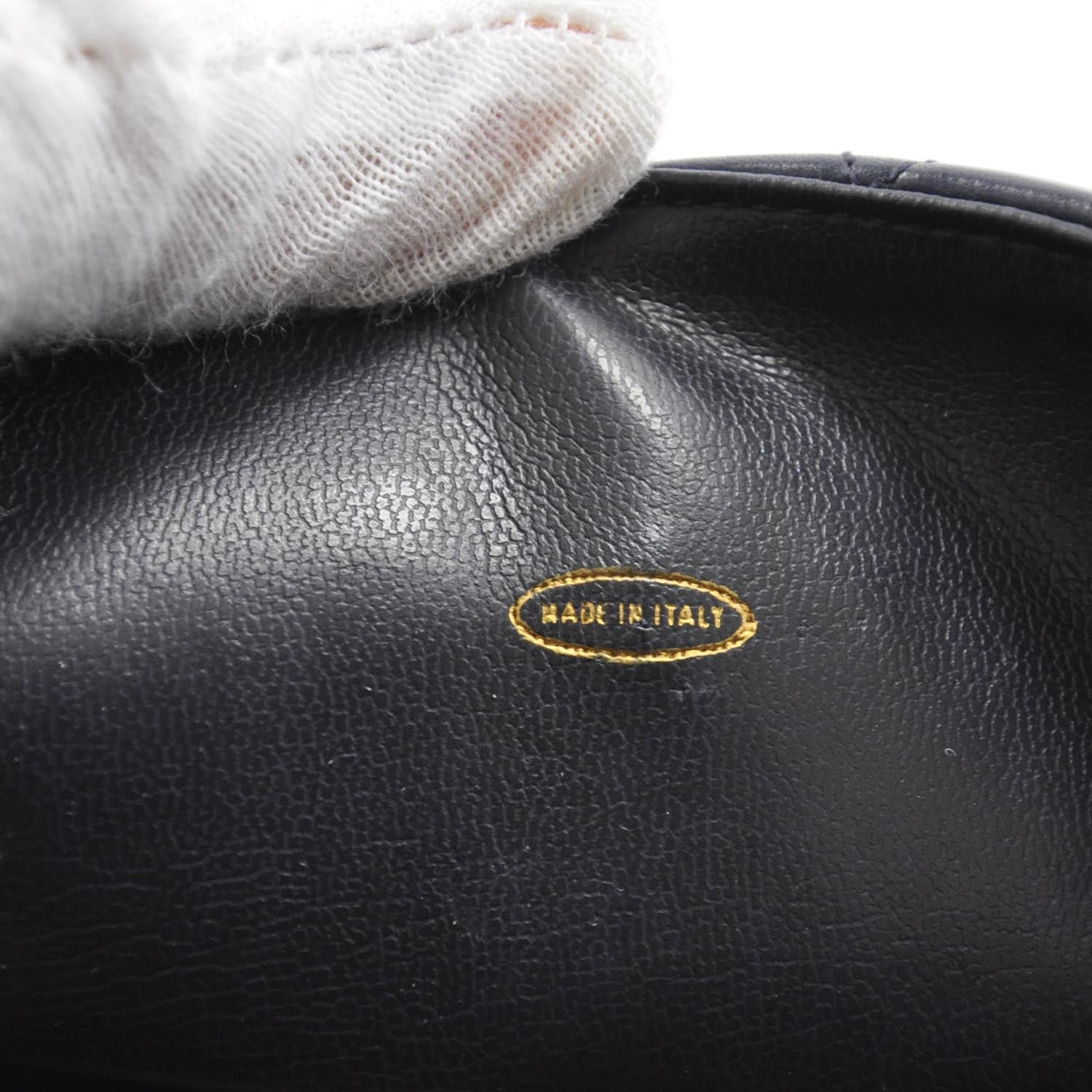 Chanel Lambskin Quilted Flap Belt Bag Navy 9 of 10