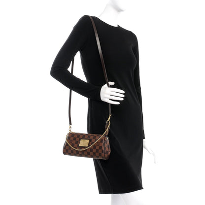 Louis Vuitton Damier Ebene Eva Clutch 2 of 8