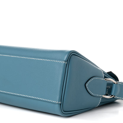 Hermes Evercolor Kelly Messenger PM New Bleu Jean 10 of 10