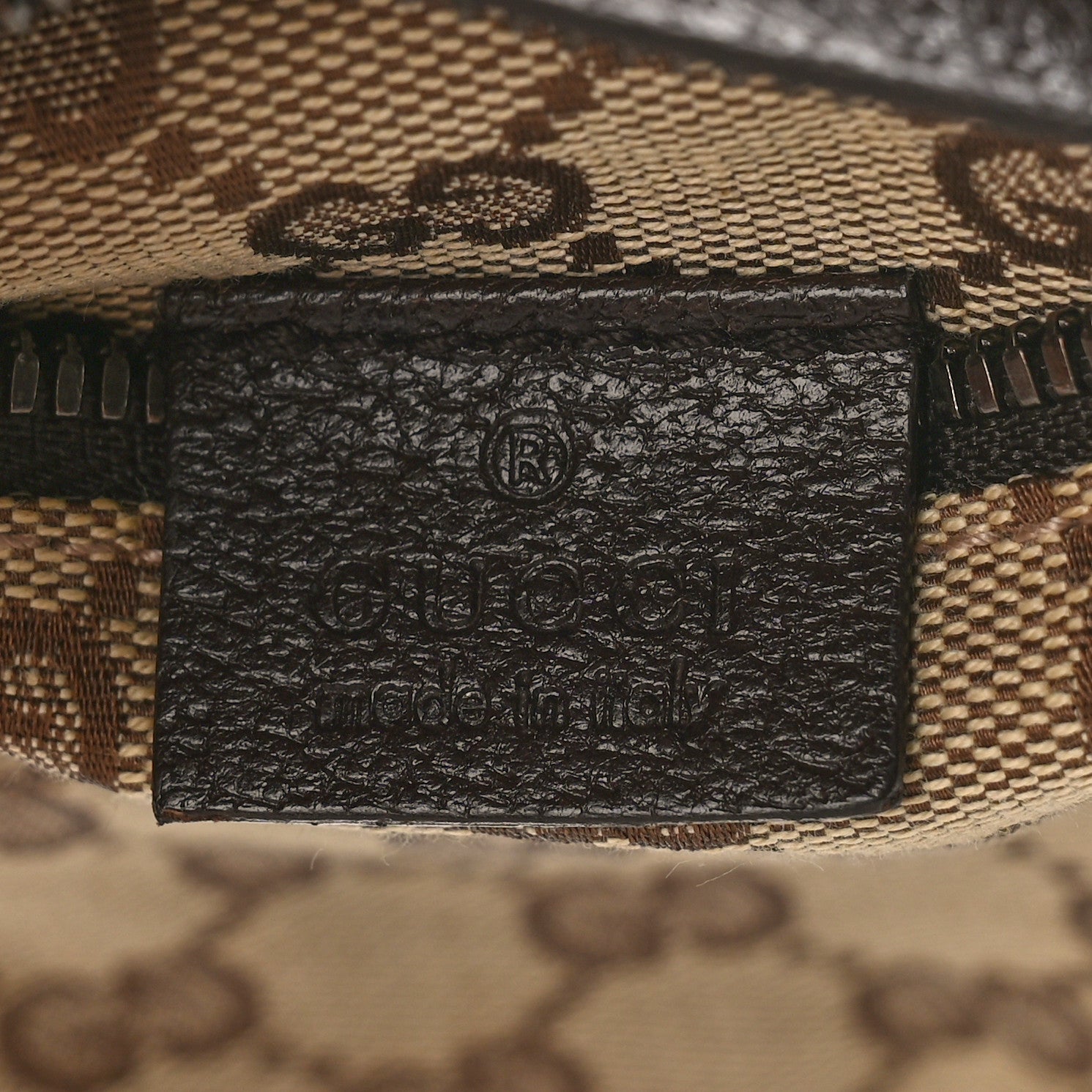 Gucci GG Monogram Double Pocket Belt Bag Dark Brown 6 of 8