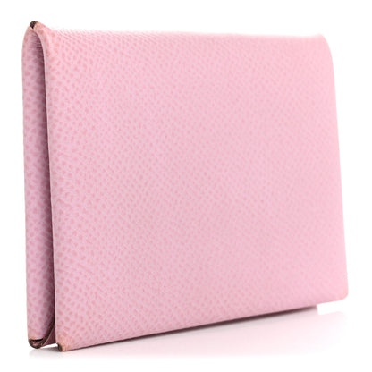 Hermes Epsom Calvi Card Case Mauve Sylvestre 3 of 11