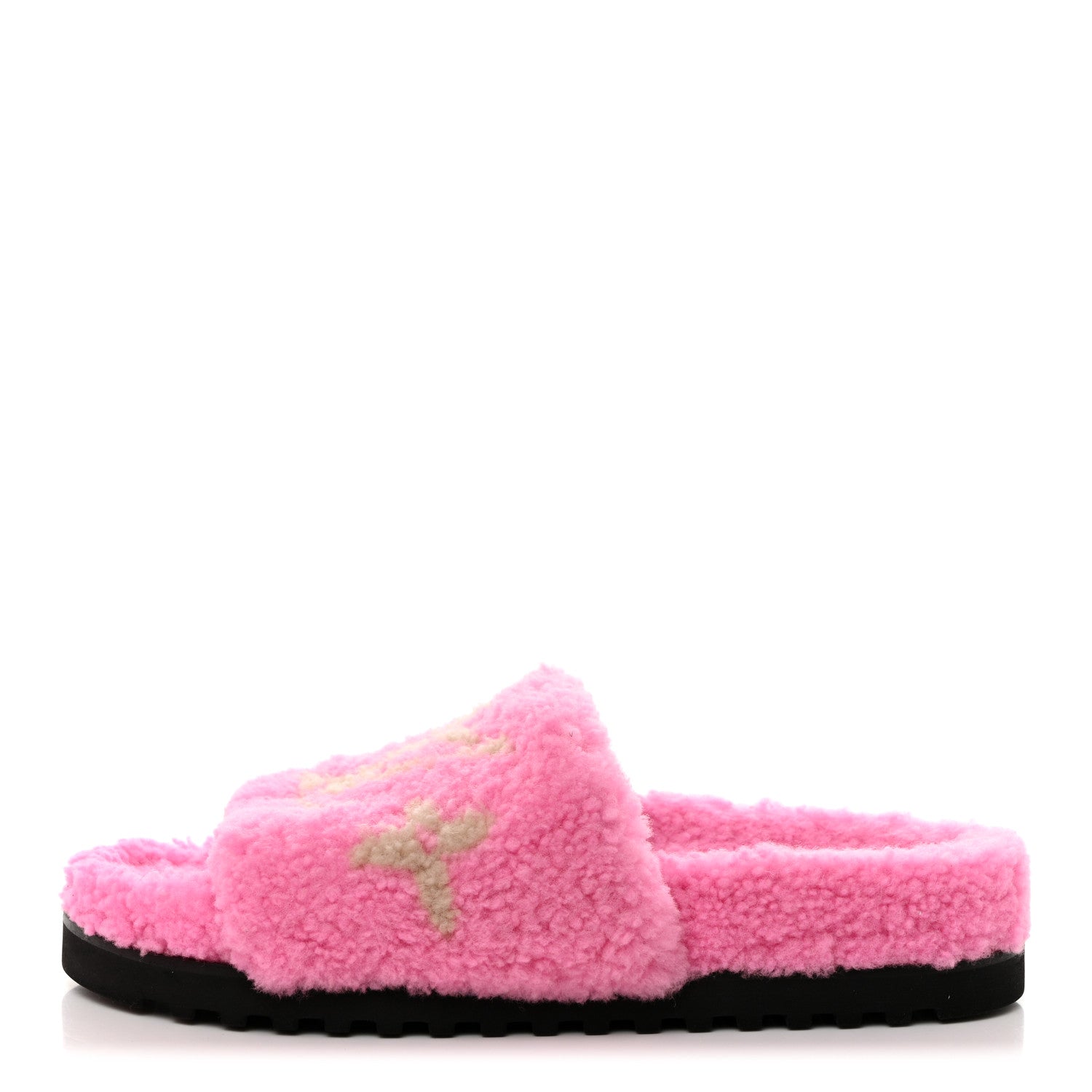 Louis Vuitton Shearling Paseo Flat Comfort Mule 40 Pink 1 of 9