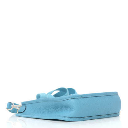 Hermes Taurillon Clemence Evelyne TPM Bleu Du Nord 4 of 11