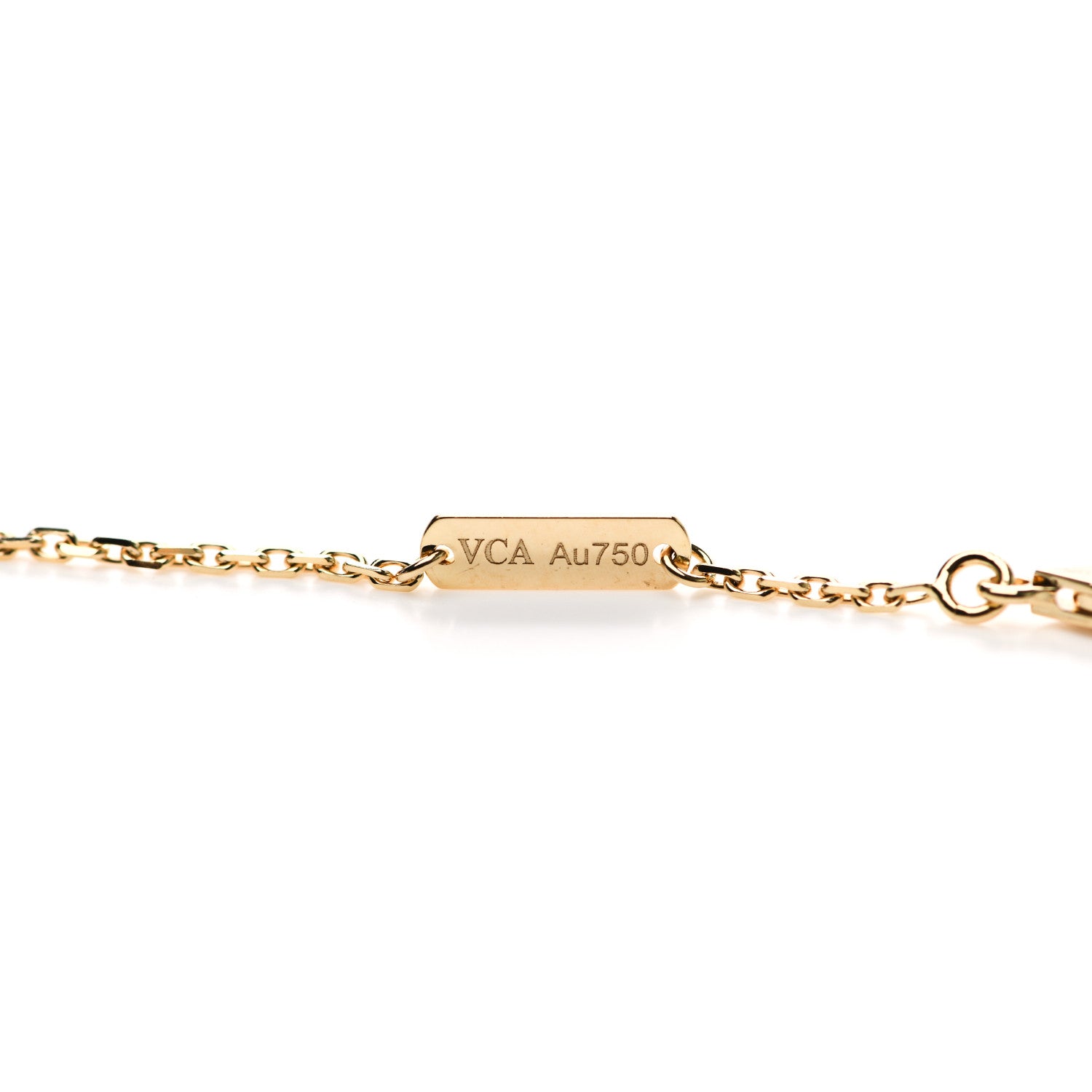 Van Cleef & Arpels 18K Yellow Gold Vintage Alhambra Pendant Necklace 5 of 6