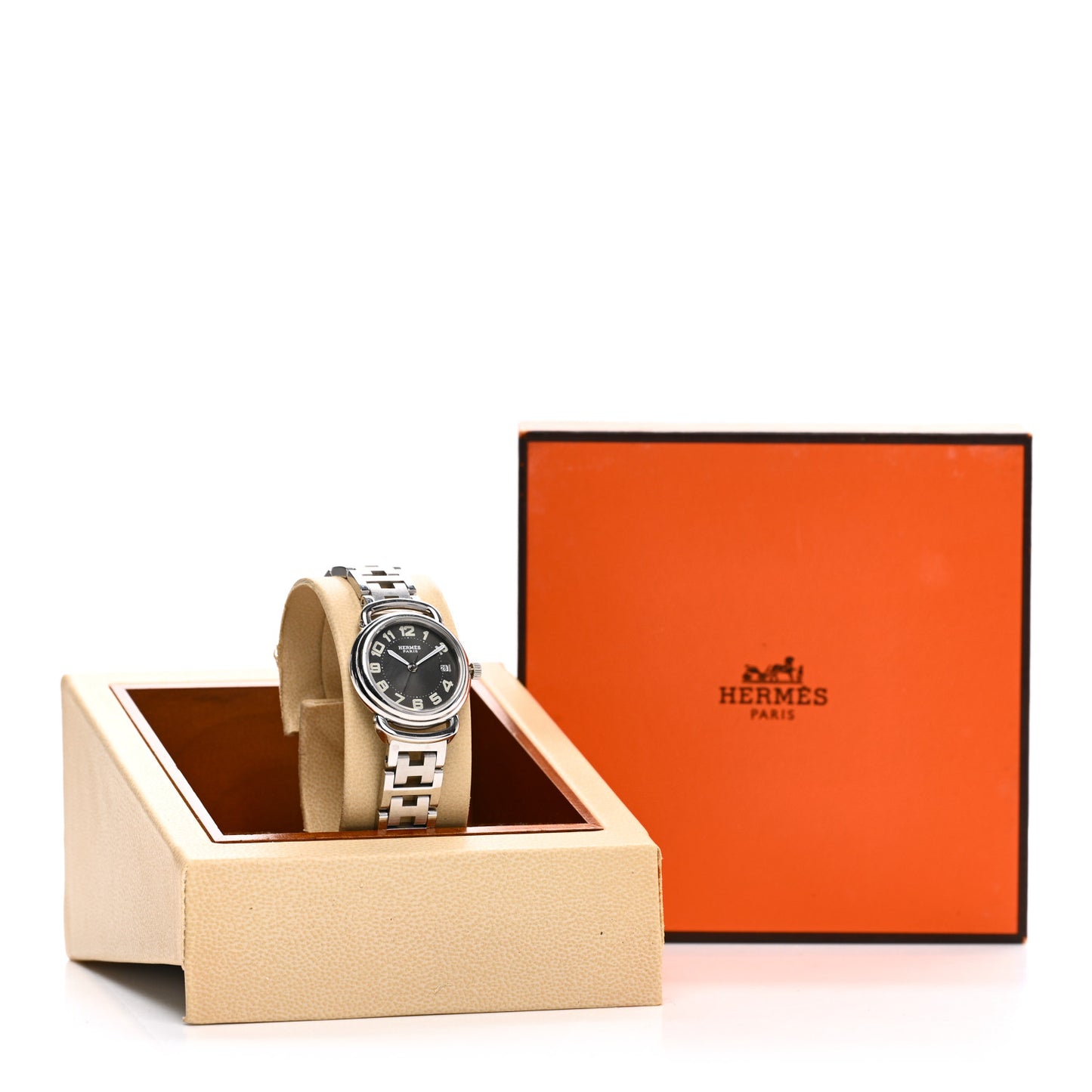 Stainless Steel 25mm Pullman Quartz Watch Grey