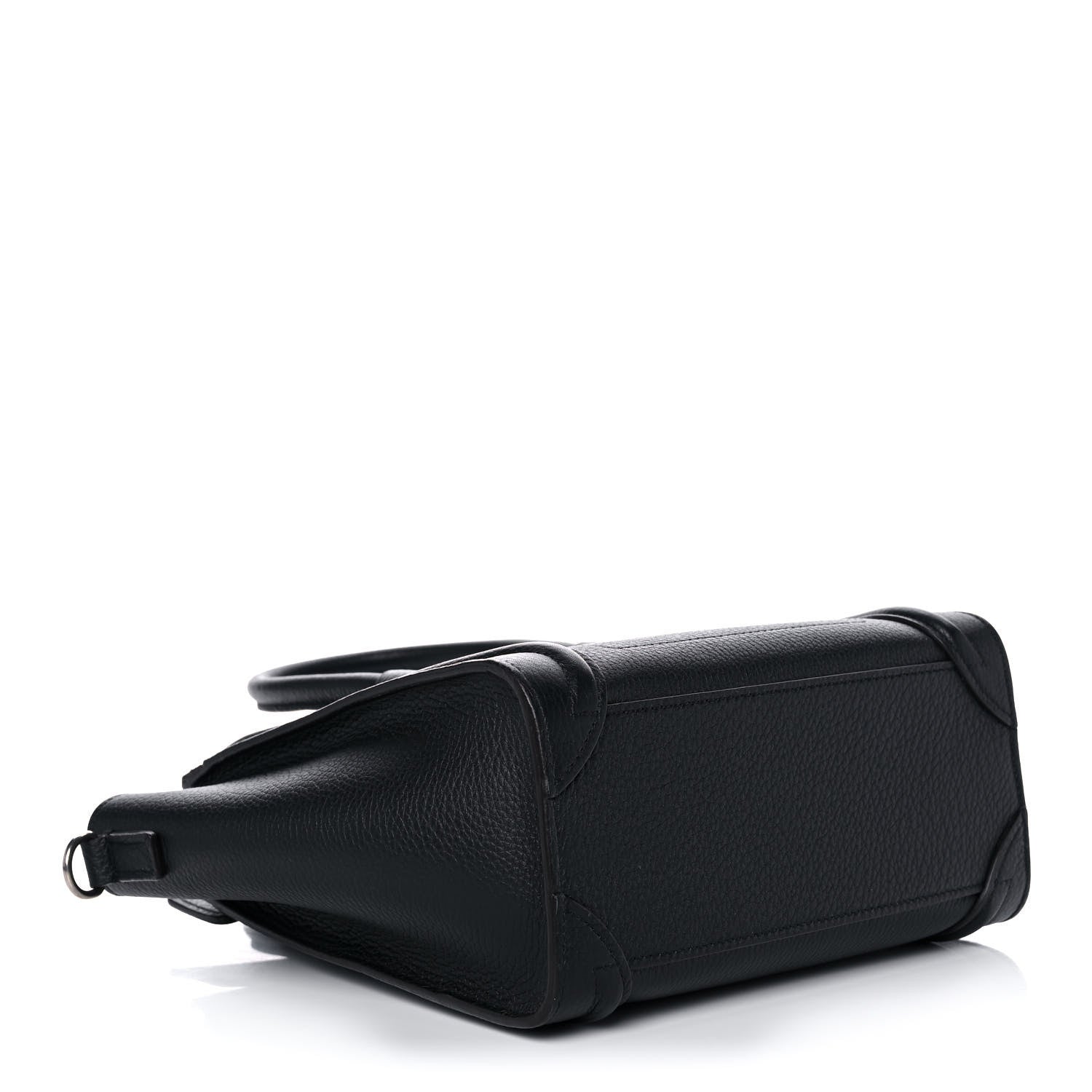 Celine Drummed Calfskin Nano Luggage Black 4 of 9