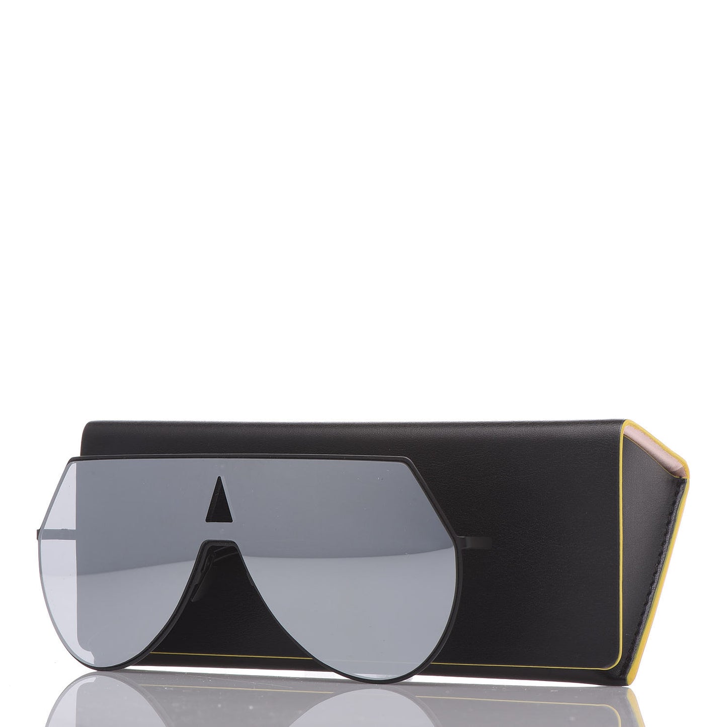 Metal Mirrored Eyeline Sunglasses FF 0193/S Black