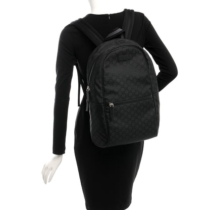 Gucci Nylon Monogram Slim Backpack Black 2 of 7